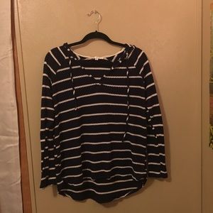 striped sweater hoodie